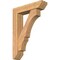 Ekena Millwork Balboa Slat Smooth Bracket w/ Offset Brace, Western Red Cedar, 7 1/2"W x 32"D x 44"H BKT0806X32X44BOA06SWR - alternate 1